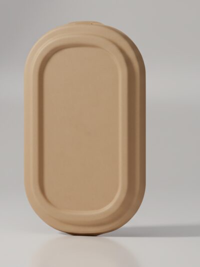 Bagasse-Deckel für beide Schalen passend