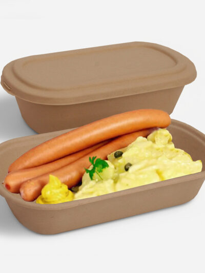 Bagasse-Schale Braun 1000ml