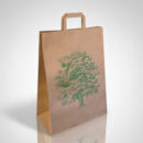 Papier-Tragetaschen mit Neutraldruck 22x11x28cm