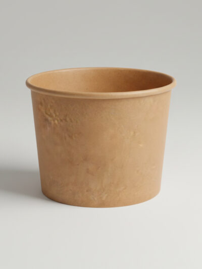 Salad Bowl Braun Kraft Rund 750ml