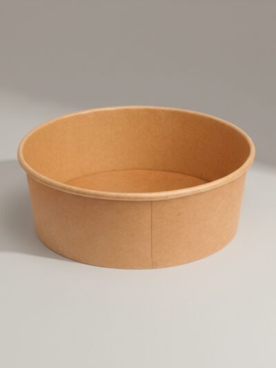 Salad Bowl braun Kraft Rund 1300ml