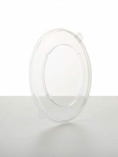 Flach-Deckel rund aus R-pet-21cm