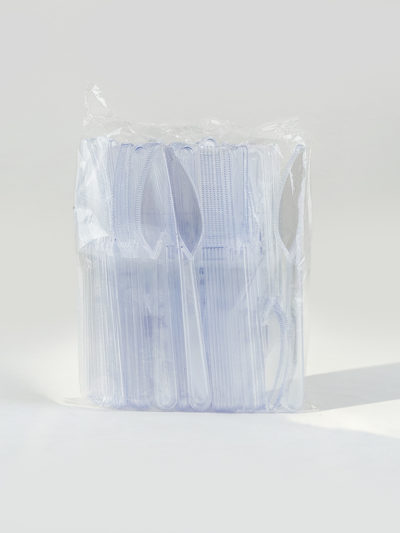 Transparent Plastik-Messer