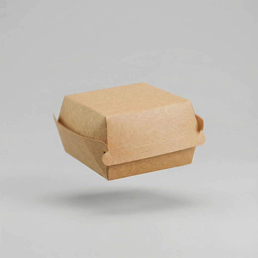 Hamburger Box S, Braun Natürlich