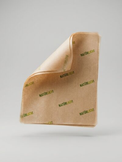 Einschlagpapier Braun Natürlich  1/4 Bogen