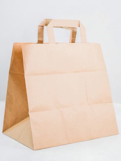 Papiertragetasche Braun klein