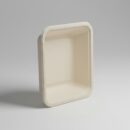 Bagasse Salatschale eckig
