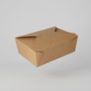 Food-Box eckig Nr.3 Braun Kraft