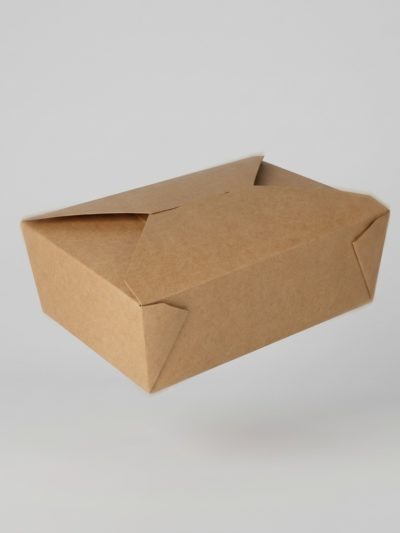 Food-Box eckig Nr.3 Braun Kraft