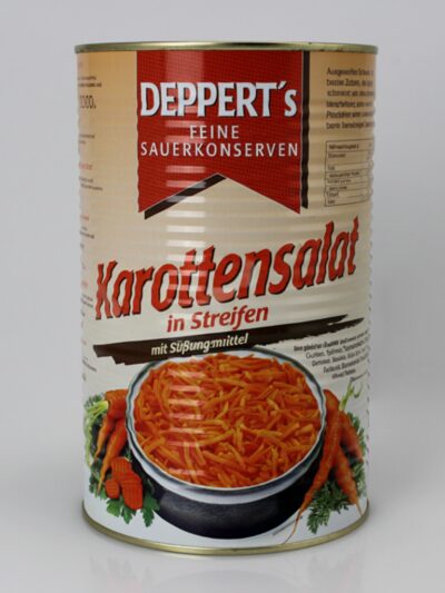 Karottensalat in Streifen