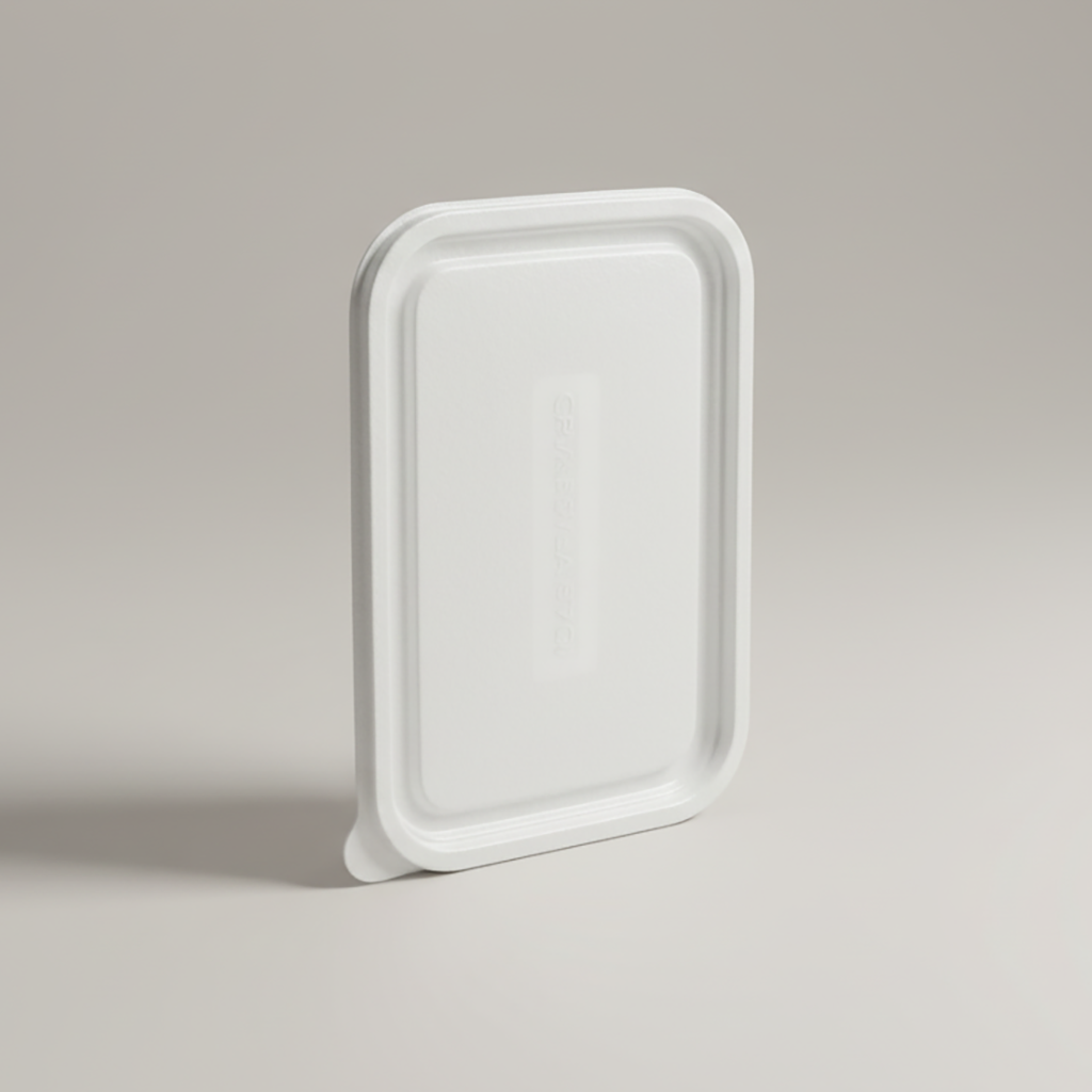 PP Deckel für zweigeteilte Bagasse Schale