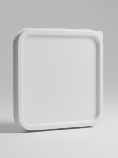 PP Deckel qadratisch ungeteilt