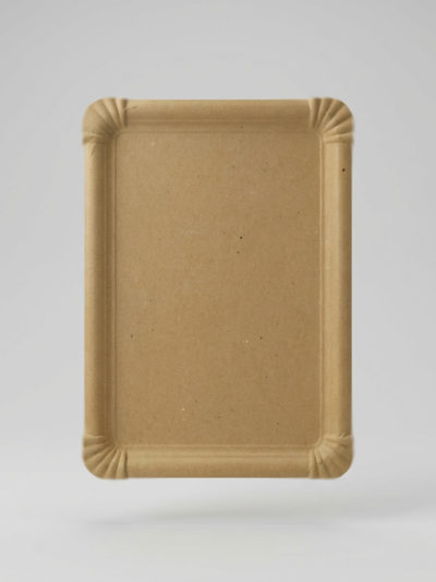 Pappteller Braun Kraft