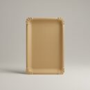 Pappteller Eckig M Braun