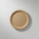 Pappteller Rund 20 cm Braun