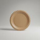 Pappteller Rund 23 cm Braun