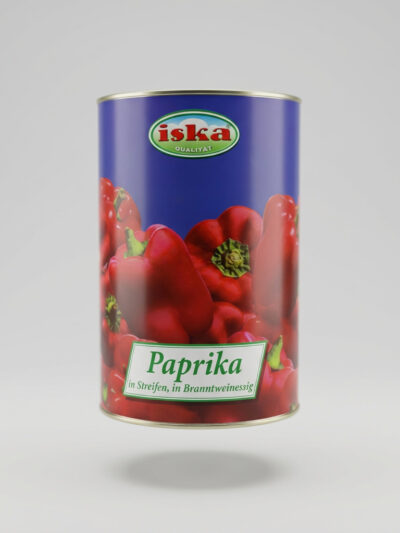 Paprika rot in Streifen