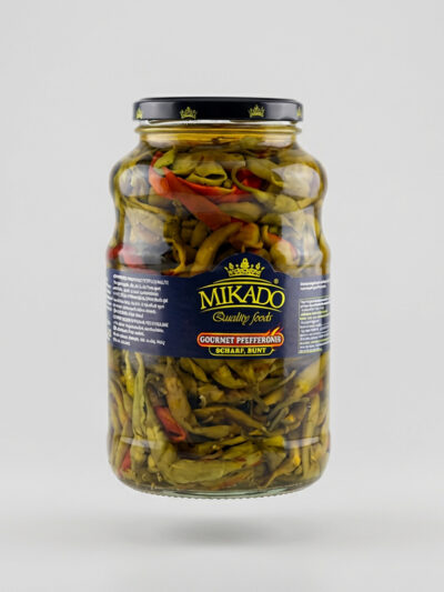 Peperoni scharf eingelegt, Bunt