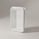 RPET-Deckel rechteckig