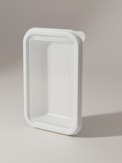 RPET-Deckel rechteckig