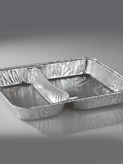 Alu-Menüschale R880G, zweigeteilt