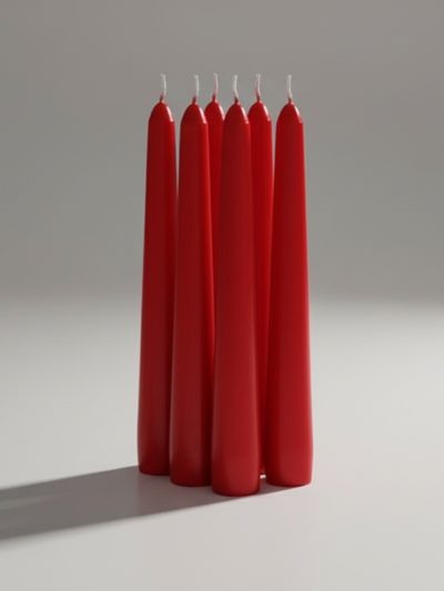 GIES, Spitzkerzen 245x23,5mm  rot