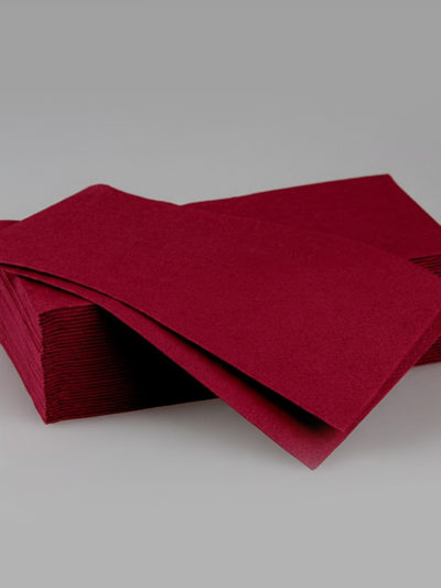 Serviette 33x33cm 1/8F, 2 Lagig Bordeaux