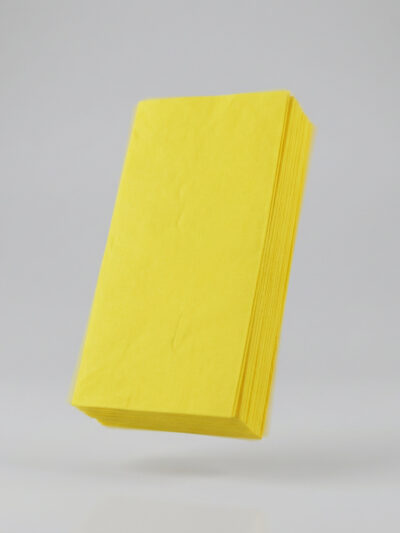 Serviette 33x33cm 1/8F, 2 Lagig gelb