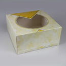 Tortenkarton mit Fenster 170x170x080mm